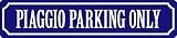 piaggio mp3 250 test  Generisch Blechschild 46x10cm gewölbt Piaggio Parking Only Deko Geschenk Straßen Schild