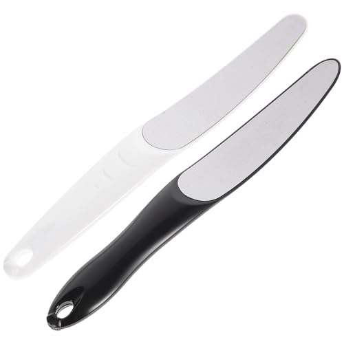 Zerodeko Limas de Uñas de Acero Inoxidable 4 Piezas Diseño Curvo Herramientas para Manicura y Pedicura Resistentes y Reutilizables Suministros para Cuidado Profesional Color Aleatorio