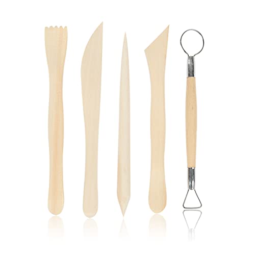 5 Pièces Outils de Sculpture de Poterie Outils Argile pour Céramique Polymère Kit Outil D'outils Poterie Modelage Argile Outils Argile Polymère Céramique Sculpture