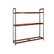 Simon Rack Simonauto Reifenregal, 3 Ebenen, hohe Tragkraft 120 kg, 2000 x 1800 x 450 mm, Regal für 18 Reifen, Blau/Orange