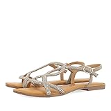 Calzado Gioseppo Gioseppo Conover, Sandalias Planas Mujer, Plata, 38 EU