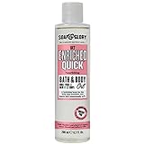 Soap & Glory Original Pink Get Enriched Quick Nourishing Bath & Body Oil - Skin Moisturizer with Argan Oil, Vitamin E, & Almond Oil - Rose & Bergamot Scented Body Oil for Dry Skin (200 ml)