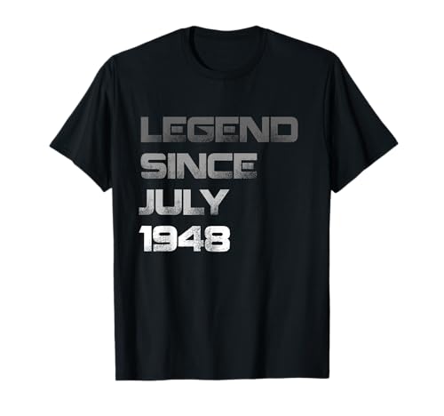 Legend Since July 1948 Men's Birthday Camiseta