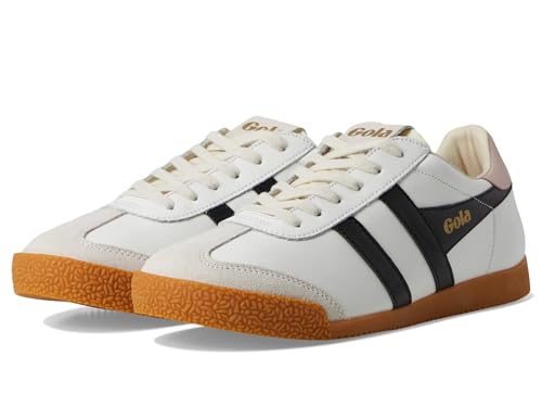Image of Gola Elan Womens Fashion Trainers in White Black - 5 UK