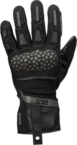 IXS Venture-STX 1.0 wasserdichte Motorrad Handschuhe, schwarz, L