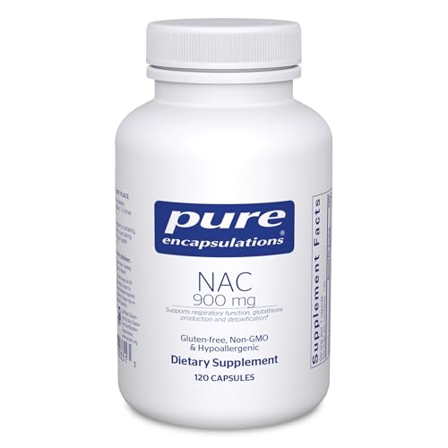 Pure Encapsulations NAC 900 mg - N-Acetyl Cysteine Amino Acid Supplement for Lung & Immune Support, Liver & Antioxidants* - 120 Capsules
