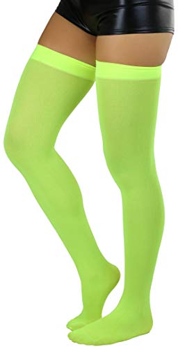 Image of ToBeInStyle Women's Nylon Thigh High Schoolgirl Opaque Stockings