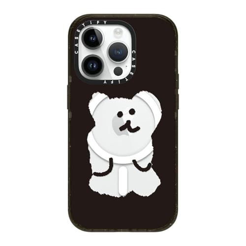 CASETiFY �C���p�N�g iPhone 14 Pro �P�[�X [MIL�K�i���� (4x MIL-STD-810G)/2.5m����̗����������N���A/MagSafe �ɑΉ�] - Big Bobo - �u���b�N