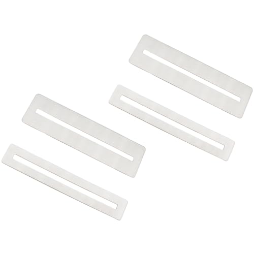 LBTODH 4PCS Guitar Fingerboard Guard Silver Guitar Fret Protector Stainless Steel Instrument Accessories for Dressing and Polishing Frets