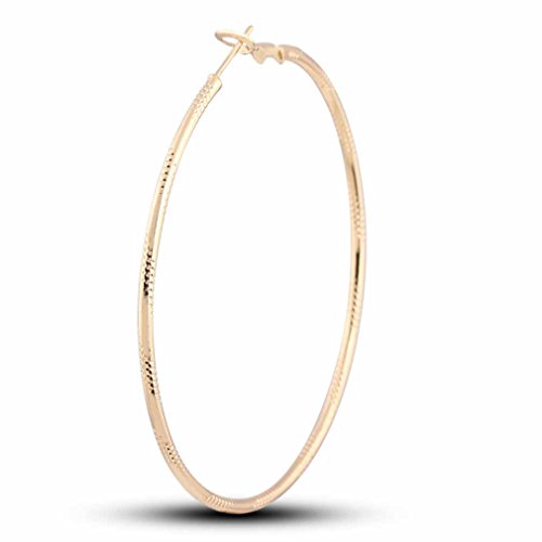 Boucles d'oreilles créoles plaquées or pour femme et fille tendances