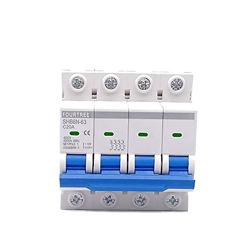 Boîte de distribution protégée : disjoncteur 4 pôles 400V contre surcharge