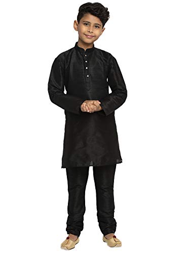 Image of KRAFT INDIA Boys Silk Kurta Churidar