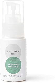 Balance Me Congested Skin Serum 100% Natural Vegan Acne & Spot Gel - Moringa & Eucalyptus Reduces Redness & Calms Inflamed Skin For All Skin Types - Made In Uk 15Ml