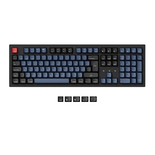 Keychron K10 Pro Wireless Teclado Mecánico Personalizado, Tamaño Completo QMK/Via Macros Programable, RGB Backlight Hot-swappable Keychron K Pro Brown Switch, 4000mAh Batería para Mac&Win(ES Layout)