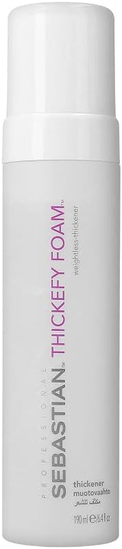 Professional Thickefy Foam Volumising Weightless Hair Thickener for Fine Hair with Heat Protection, 190ml