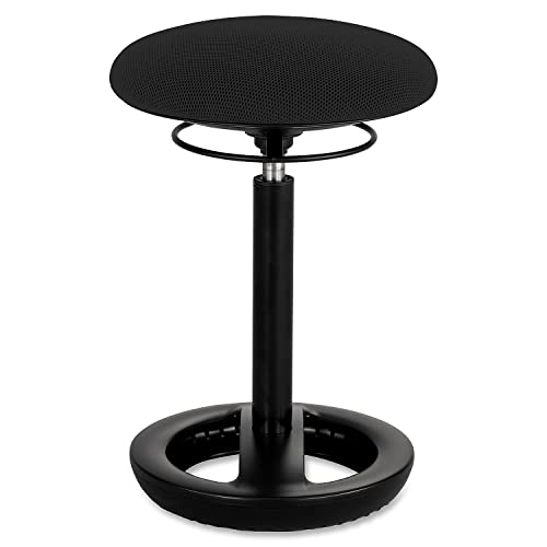 Image of Safco Twixt Active Movement Seating Chair, Ergonomic Support, Adjustable Height, Black Mesh