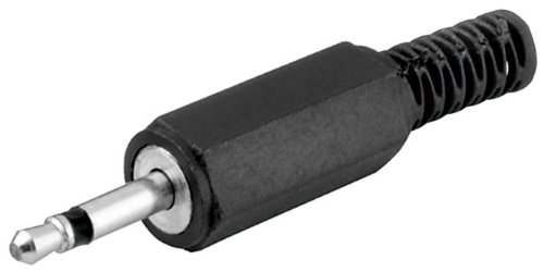 goobay 5er Set Klinkenstecker 3,5mm Mono, Kunststoff