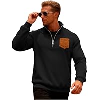 Genérico Sudaderas Hombre Sin Capucha, Jersey Invierno, Algodon