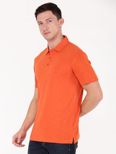 Image of Macroman M-Series Comfort Full Sleeve Slub Polo T-Shirt for Men, 100% Cotton, Pack of 1