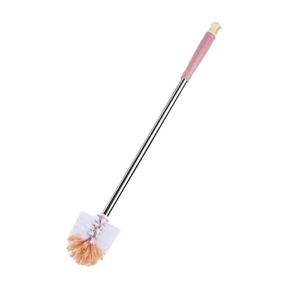 Toilet Bowl Brush Bathroom Toilet Brush Household No Dead Angle Cleaning Tool(Pink)