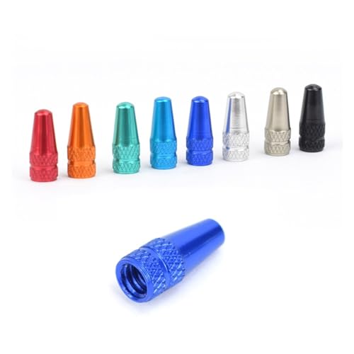 Tapas para válvula de neumático de bicicleta de aleación de aluminio 4/8 pcs para MTB y carretera (tamaño: 4 pcs titanio) miniatura 2