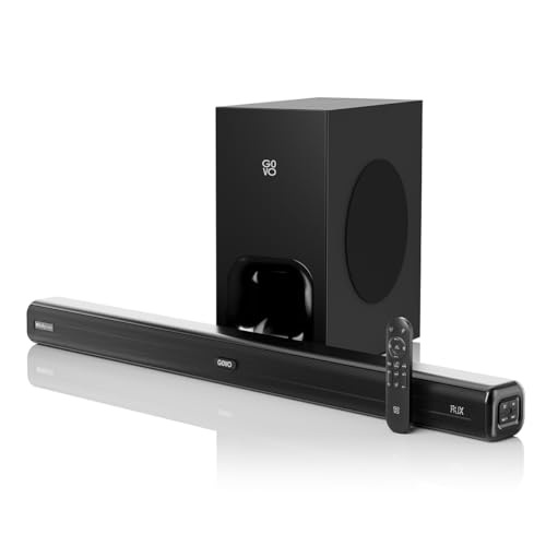 Image of GOVO GoSurround 880 Dolby Digital | 240W Sound bar, 2.1 Channel Home Theatre, 6.5 inch subwoofer, HDMI, Opt, AUX, USB & Bluetooth, 3 Equalizer Modes, Stylish Remote & LED Display (Black)