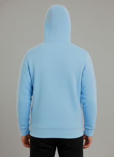 Image of Koverify Plain Cotton Hooded Neck with Mask Stylish Balaclava Zipper Hoodie