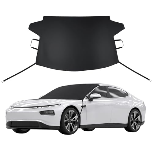 Subody Cldkz Windshield Cover for ice and Snow | 600D Three-Layer Composite Waterproof,Sunshade,Dustproof Fabric |Windshield Snow Cover for car, SUV, Truck|Winter car Accessories|car Windshield Cover