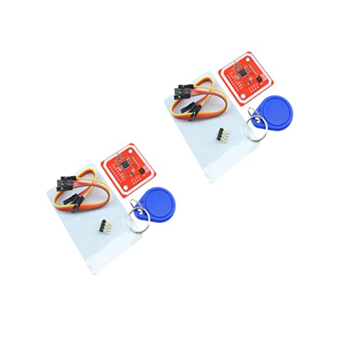 Aideepen 2 unidades PN532 NFC NXP RFID Módulo V3 Kit Lector de Comunicaciones de Campo Cercano Kit I2C SPI HSU