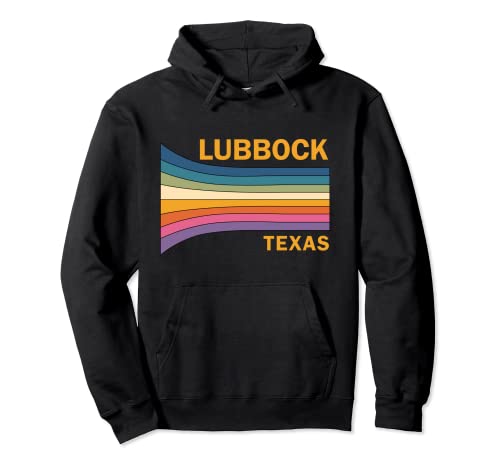 Retro Vintage 70 Lubbock Texas Sudadera con Capucha