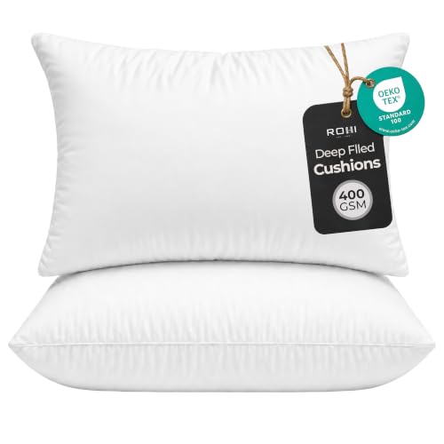 Rohi 2 Pack Deep Filled Cushion Inserts 30 x 50cm (12x20) 400GSM Pads