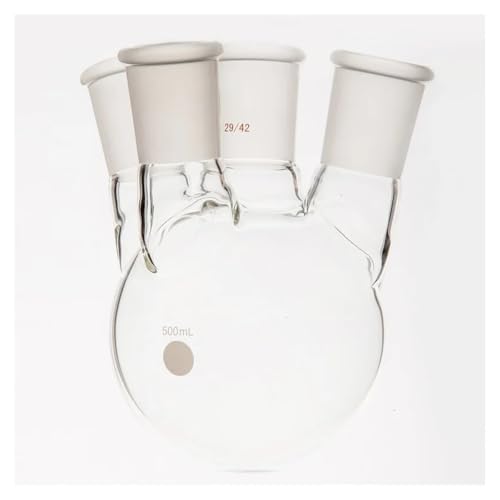Flacon à quatre cols à paroi épaisse et petit angle en verre F21
