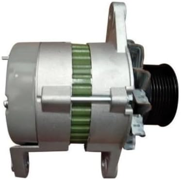 600-861-3111 PC120-6 PC130-6 Vehicle Alternator, 12V DC Output, 6-Groove Serpentine Pulley, Silver