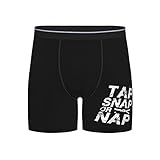 Boxer Homme Shorts Tap Snap Nap Jiu Jitsu Brésilien Caleçon Colorée Briefs Respirant Lingerie pour Mari, Homme, Amant S