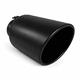 Black Coated Diesel Truck Bolt On Exhaust Tip (5
