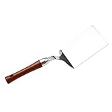 iplusmile Edelstahl Steakschaufel mit Holzgriff Grillspatel für Teppanyaki und Servieren Hitzebeständig Ergonomisch Küchenhelfer für Haushalt und Gastronomie