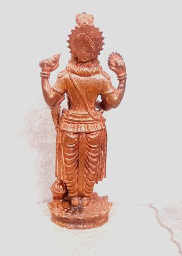Image of Copper Idols of god Guruvayurappan, Height 9.5 cm, 147 gram, Copper Handmade, Pack of 1 Piece