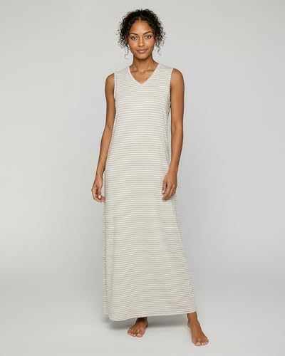 Image of Real Essentials 3 Pack: Women's Soft Tank Nightgown Sleeveless Nightshirt Sleep Dress (Available In Plus Size)