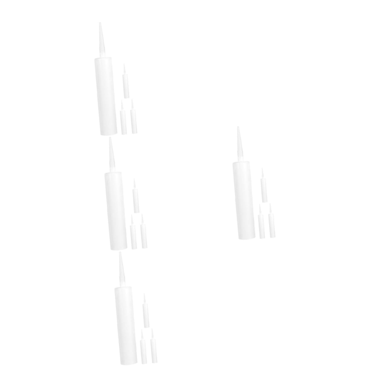Angoily 4 Ensembles Tube Vide De Mastic De Beauté Tubes De Calfeutrage Du Mastique Scellant Jointoyer Tubes De Mastic Vides Calfater Scellage Plastique Blanche 4 Pièces * 4