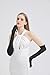 Long Black Gloves Women Costume Long Black Satin Gloves Elbow Length Opera Glove Wedding 1920s Party Roaring 20s Accessories Dance Dress Halloween Cosplay Great Gatsby Fashion Outfits Fancy Formal