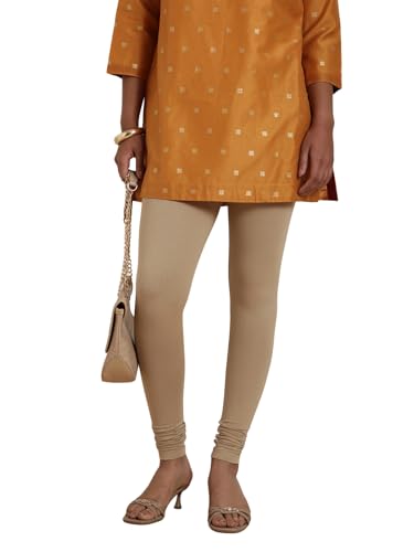 Image of TWIN BIRDS Tailored Cut and Classic Fit Super Stretchable Elastane Fabric Churidar Leggings for Women
