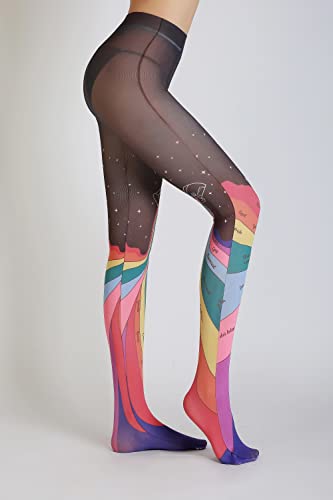 Image of Sahabowi Women Tights, Sheer High Waist Pantyhose, Vintage Control Top Stockings, Siwa 4