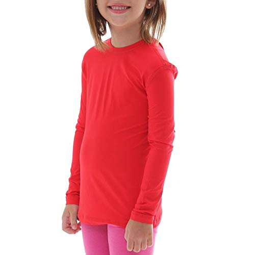 Camiseta UV Protection Infantil UV50+ Tecido Ice Dry Fit Secagem Rápida – 2 Vermelha