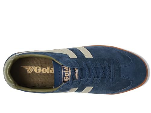 Image of Gola Men's Hurricane Suede Navy /Feather Grey /Khaki /Gum 7 M