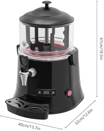 Commercial Chocolate Melting Maker,Electric Hot Chocolate Dispenser Machine with Adjustable Temperature（ 5L ）