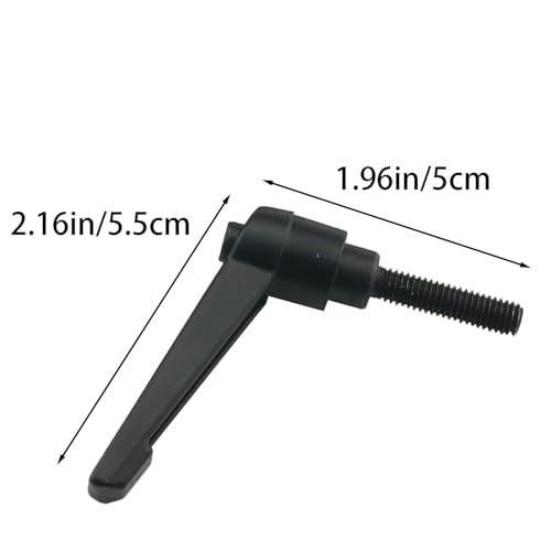 Image of 6PCS Adjustable Clamping Bar Handle M6x25mm Threaded Bolt Knob Screw Locking Quick Release Ratchet Button Handle for Milling Machine Drilling Machine Lathe Black