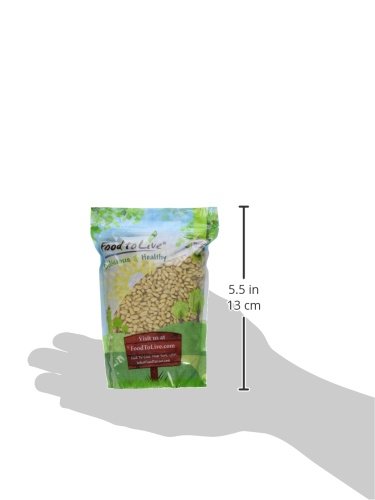 Miniatura 10 de Food to Live - Piñones, 2 libras - Pignolias enteras crudas, sin sal, Kosher. Rico en vitamina E, proteínas. Ideal para pesto, ensaladas, postres