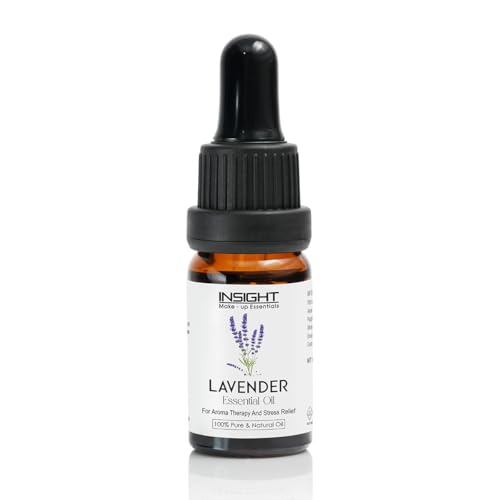 Image of INSIGHT Lavender Essential Oil - Relaxing | Skin-care | Anxiety & stress relief | Improve sleep | Soothes skin irritation | Anti-inflammatory | Healthy hair growth | Control dandruff- 10ml