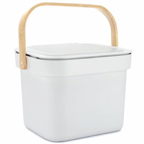 Full Circle Post Modern Kompostsammler aus Edelstahl – geruchsfreie, umweltfreundliche Küchenabfalllösung