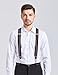 Ausukler Men's Suspenders with Swivel Hooks and Adjustable Braces, Suitable for Heavy Duty, Big and Tall, Black (Navy-Burgundy)